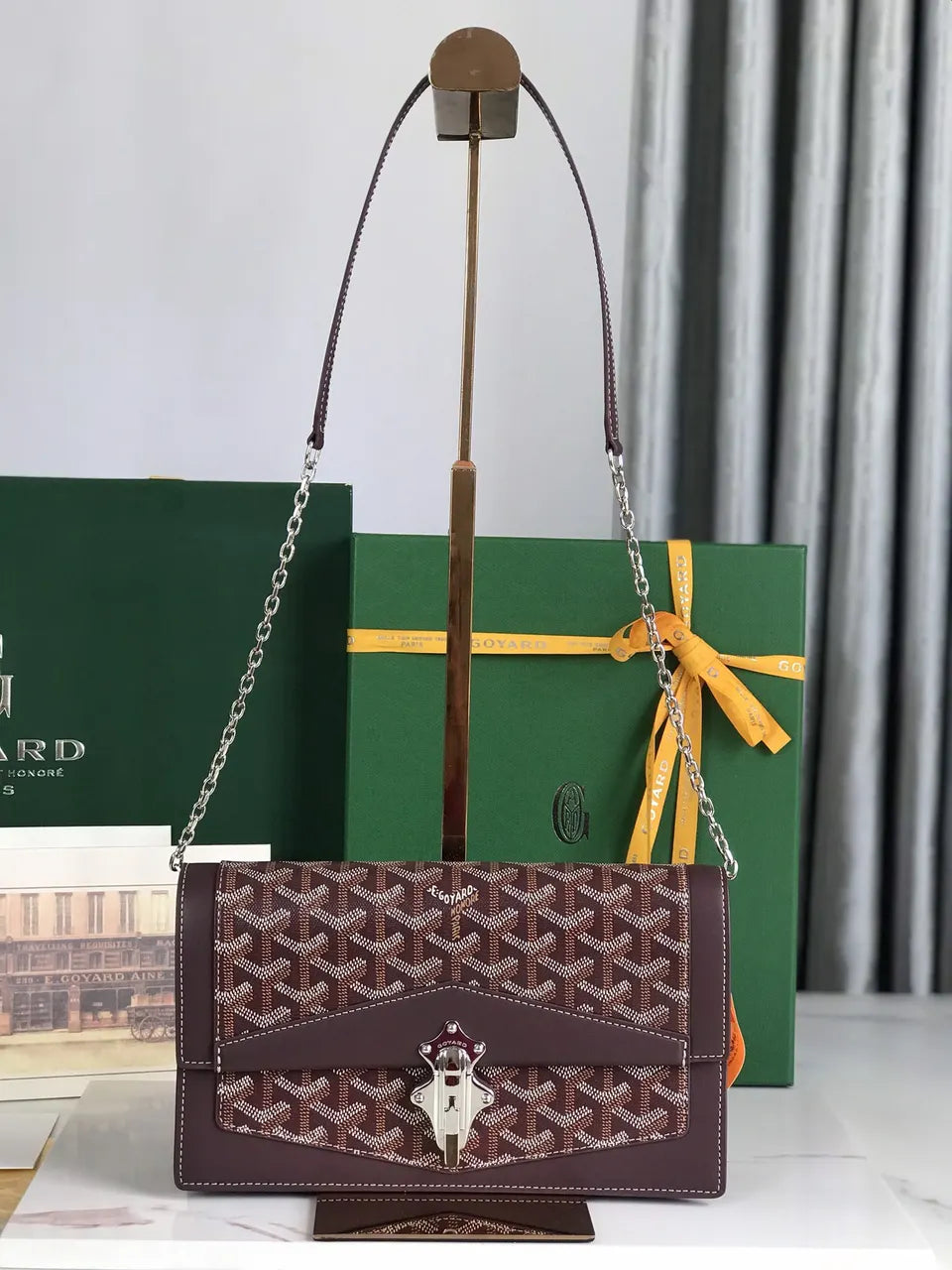 Goyard Brown Goyardine Minaudiere - Hình 9