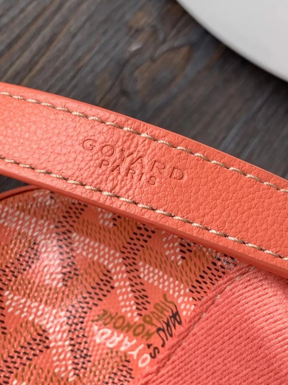 Goyard Salmon Pink Mini Tote - Hình 7
