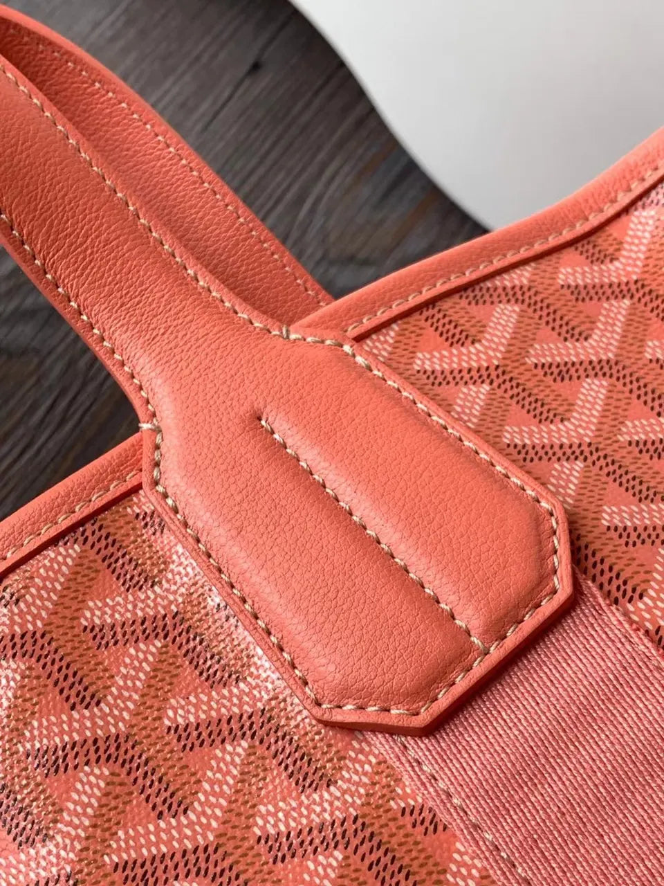 Goyard Salmon Pink Mini Tote - Hình 5