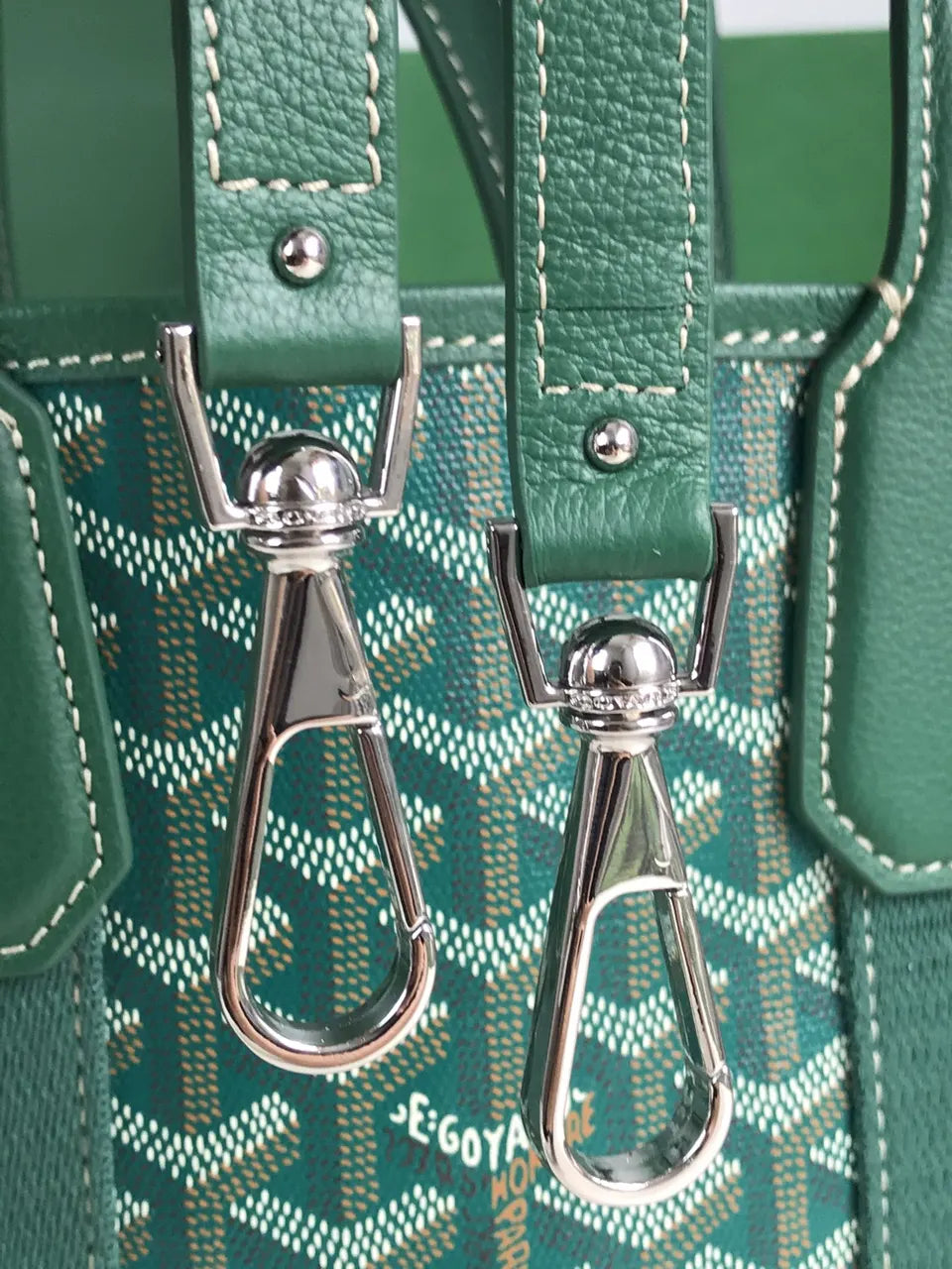 Goyard Green Minaudiere Bag - Hình 7