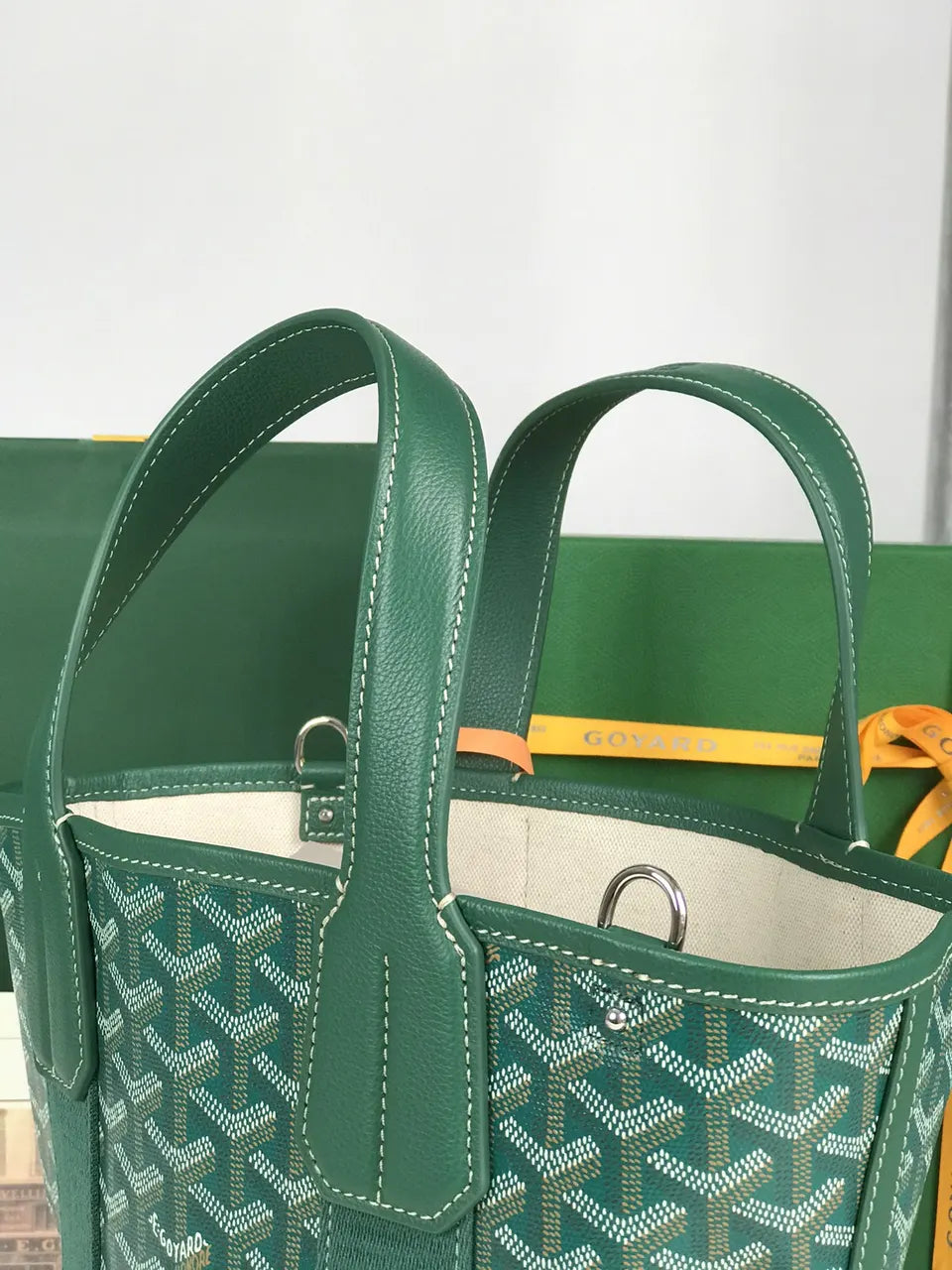 Goyard Green Minaudiere Bag - Hình 4