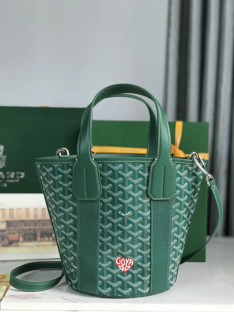 Goyard Green Minaudiere Bag