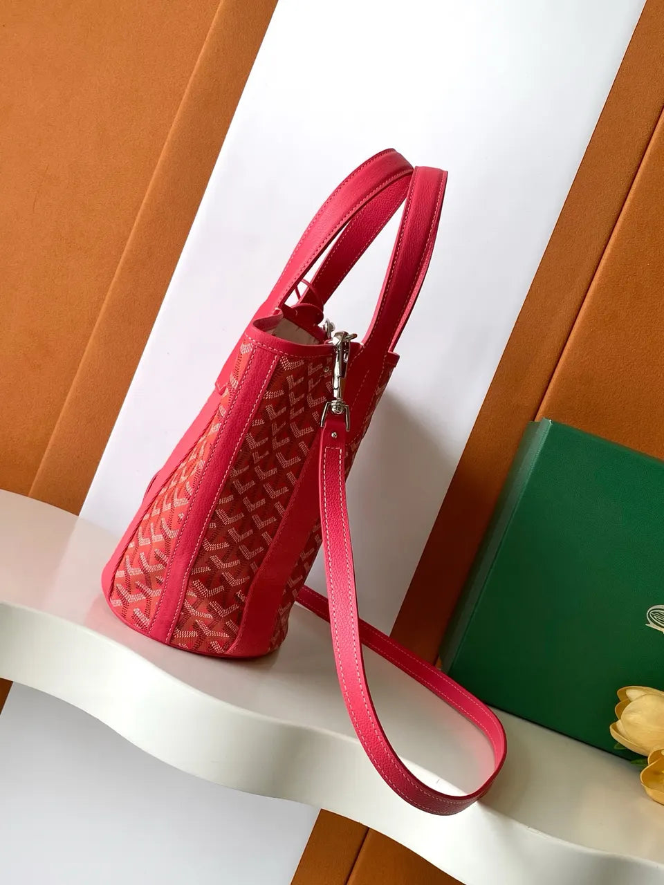 Goyard Floral Print Tote - Hình 4