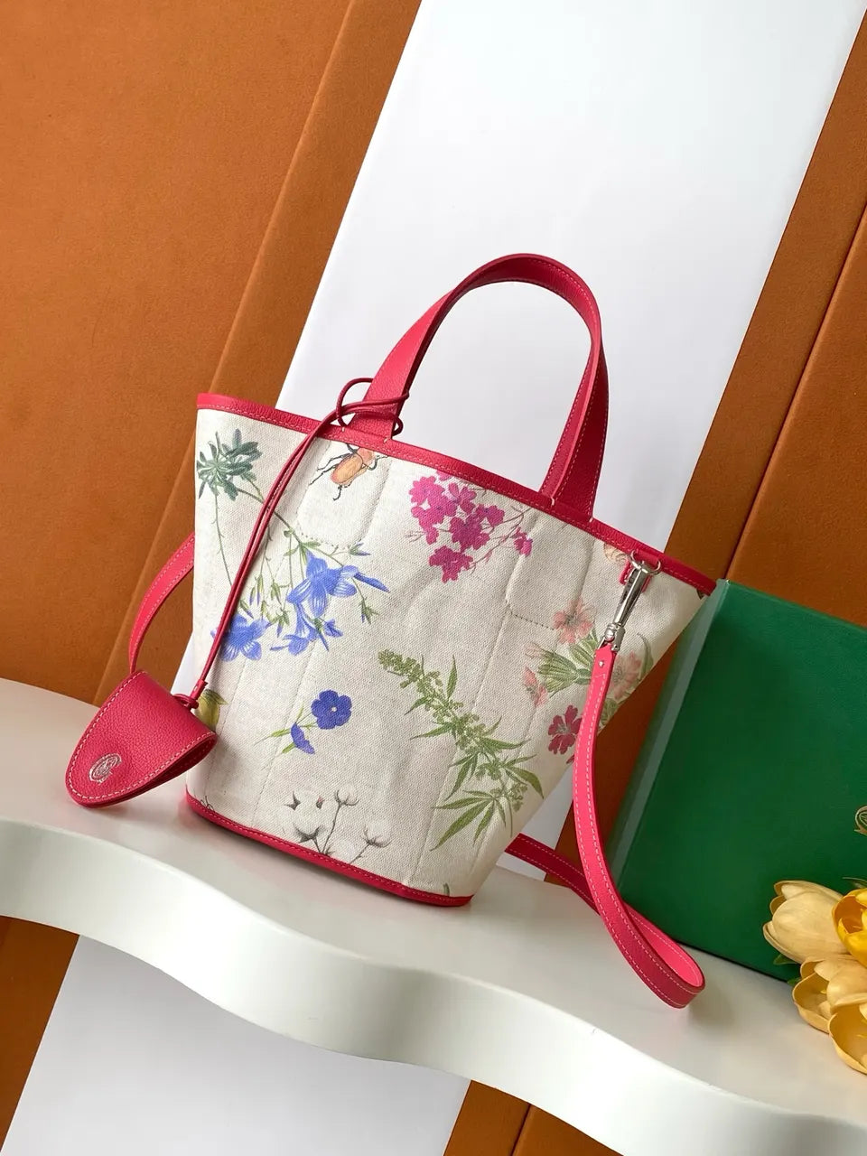 Goyard Floral Print Tote - Hình 2