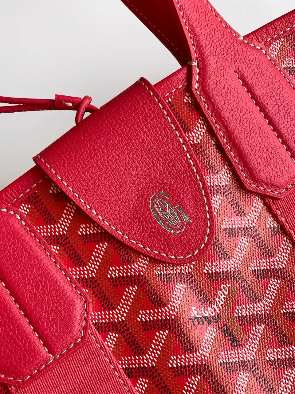Goyard Floral Print Tote - Hình 6