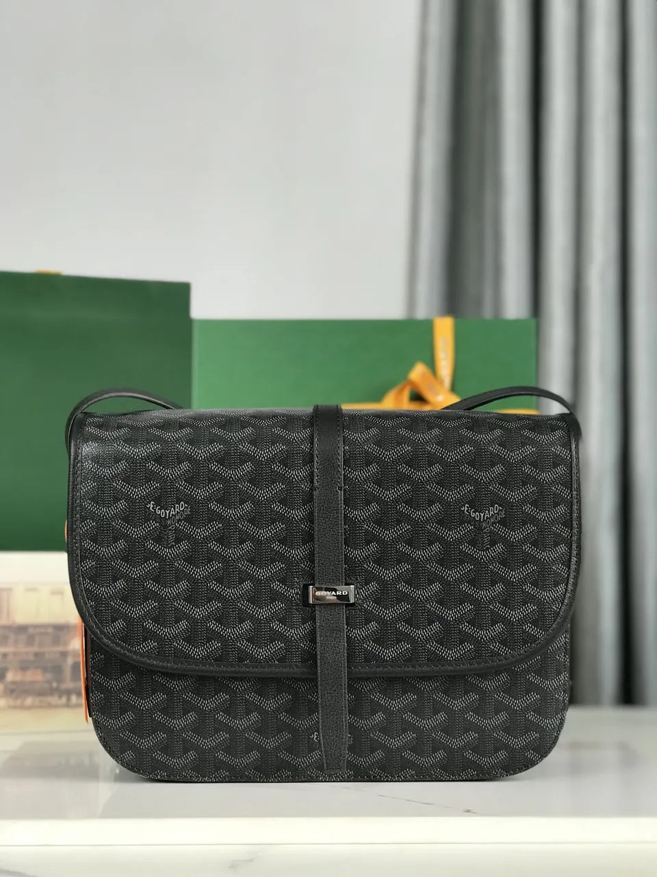 Goyard Black Messenger Bag