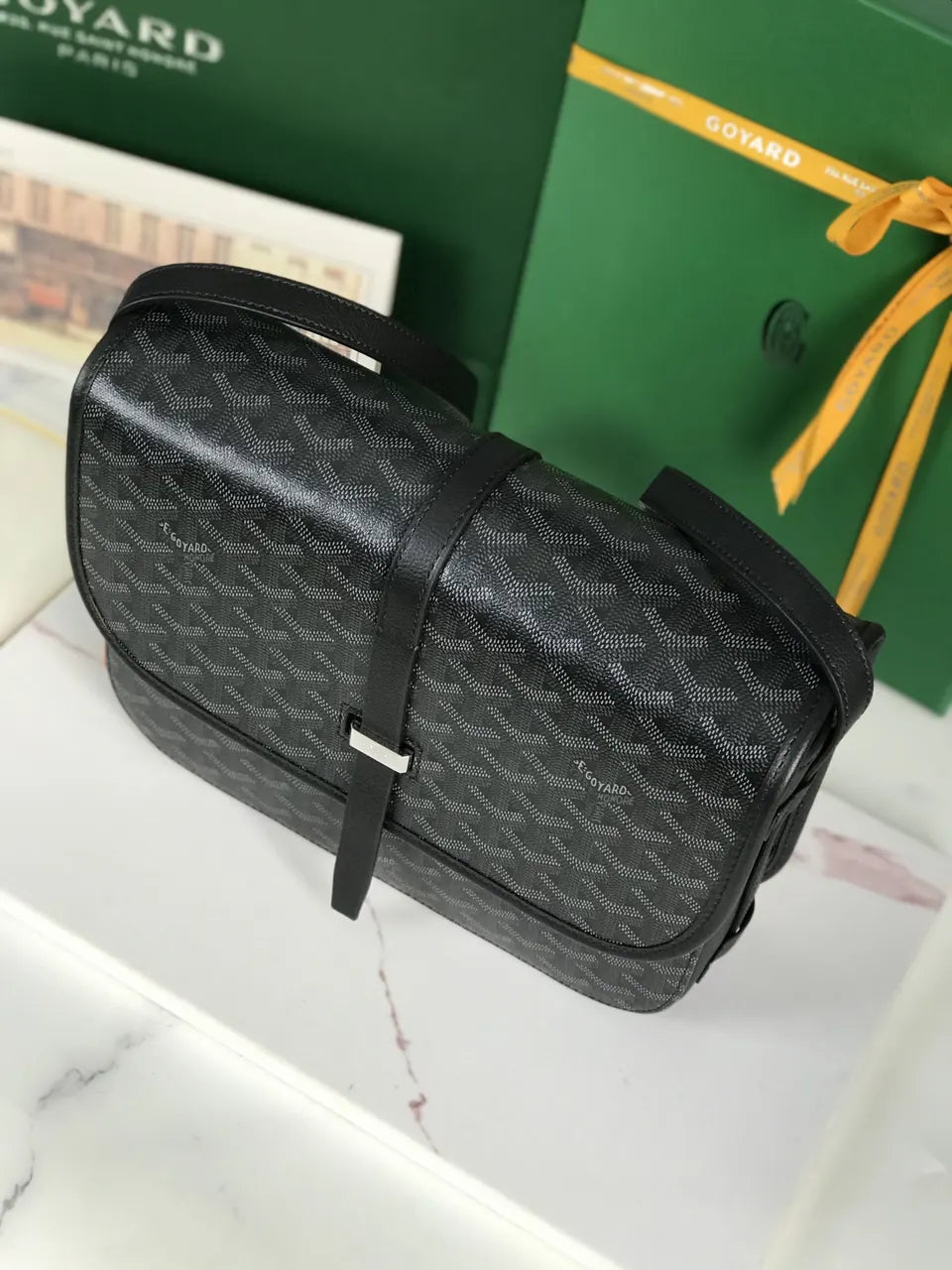 Goyard Black Messenger Bag - Hình 5