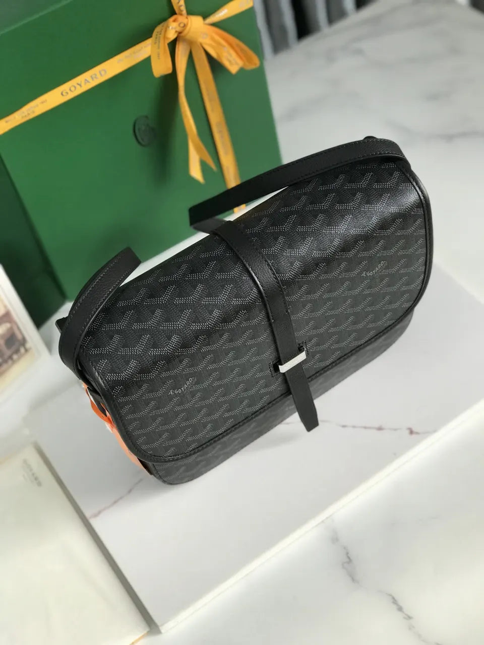 Goyard Black Messenger Bag - Hình 6
