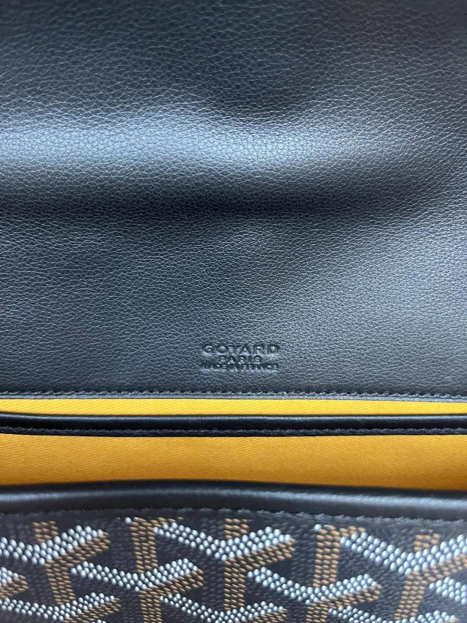Goyard Black Goyardine Besace - Hình 8