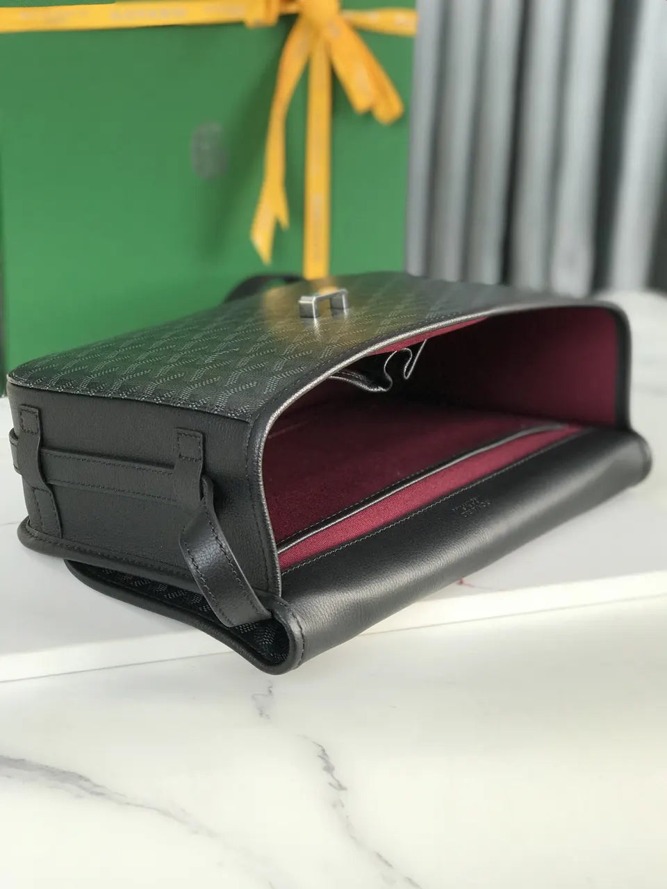 Goyard Black Messenger Bag - Hình 9