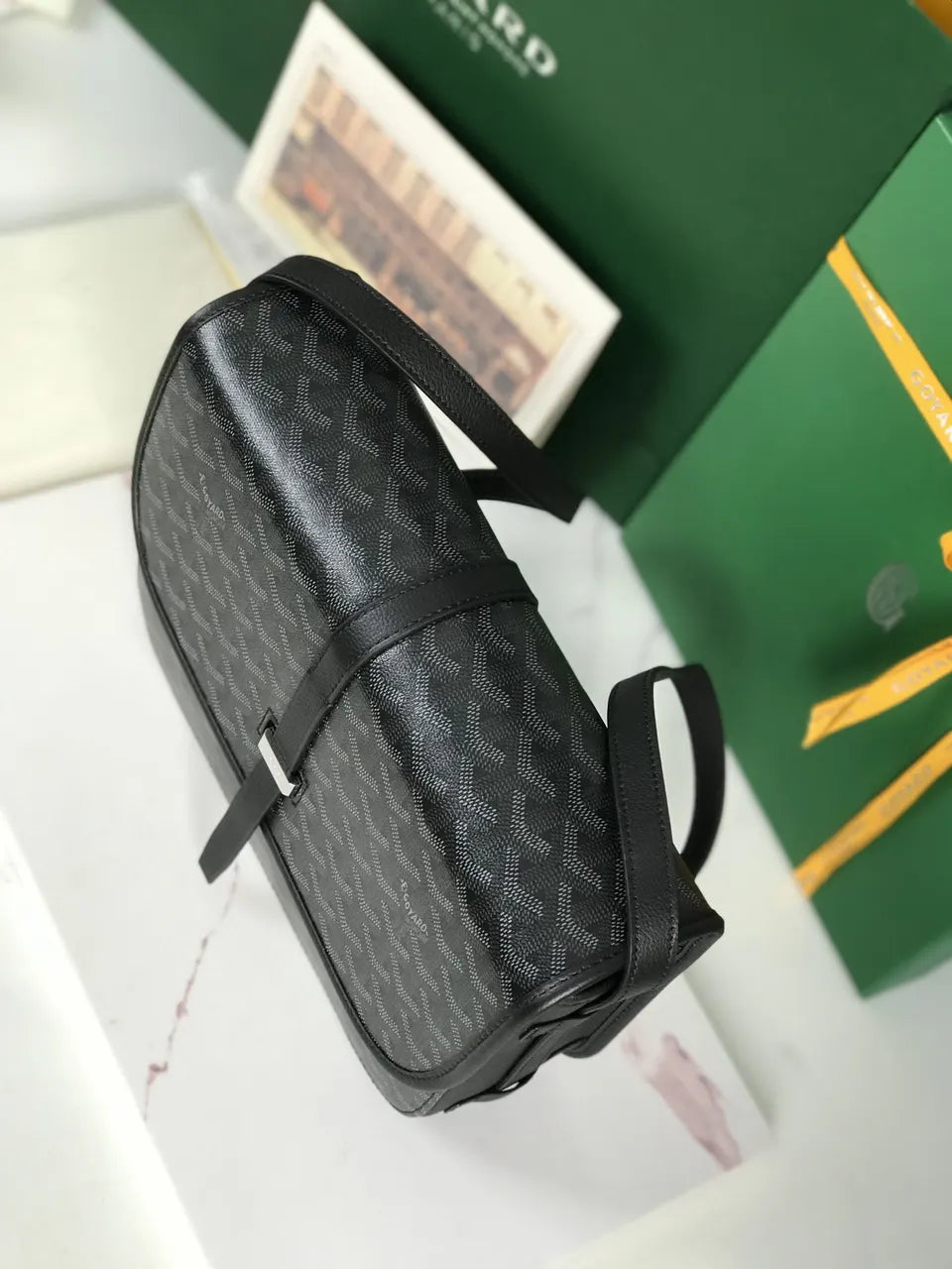 Goyard Black Messenger Bag - Hình 7