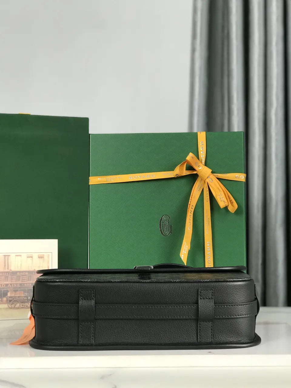 Goyard Black Messenger Bag - Hình 3