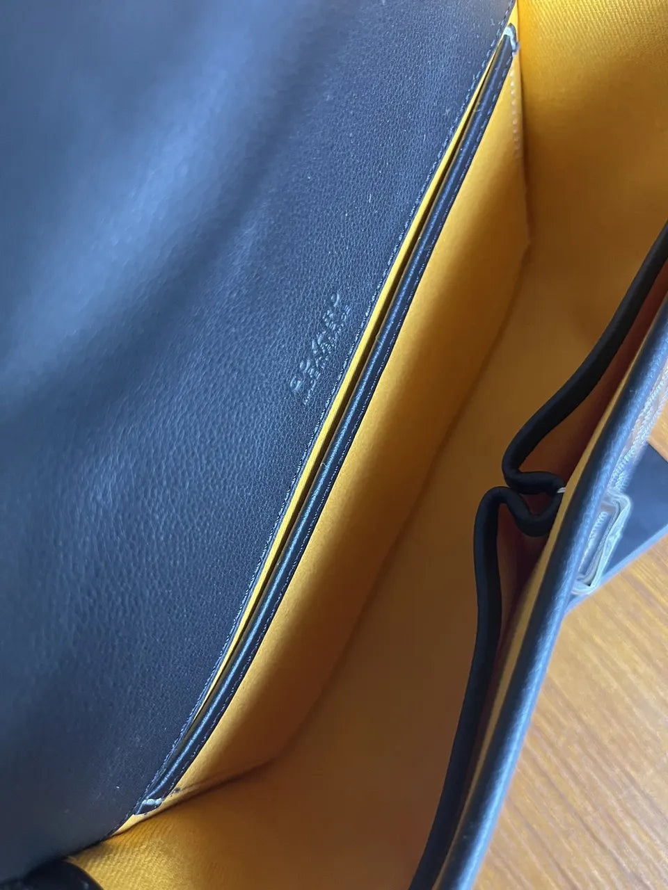 Goyard Black Goyardine Besace - Hình 9