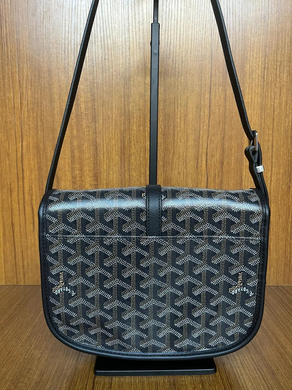 Goyard Black Goyardine Besace - Hình 3