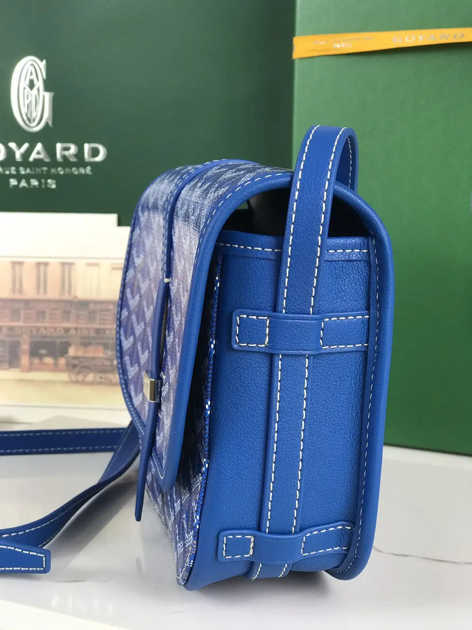 mini Goyard Sky Blue Saigon - Hình 2