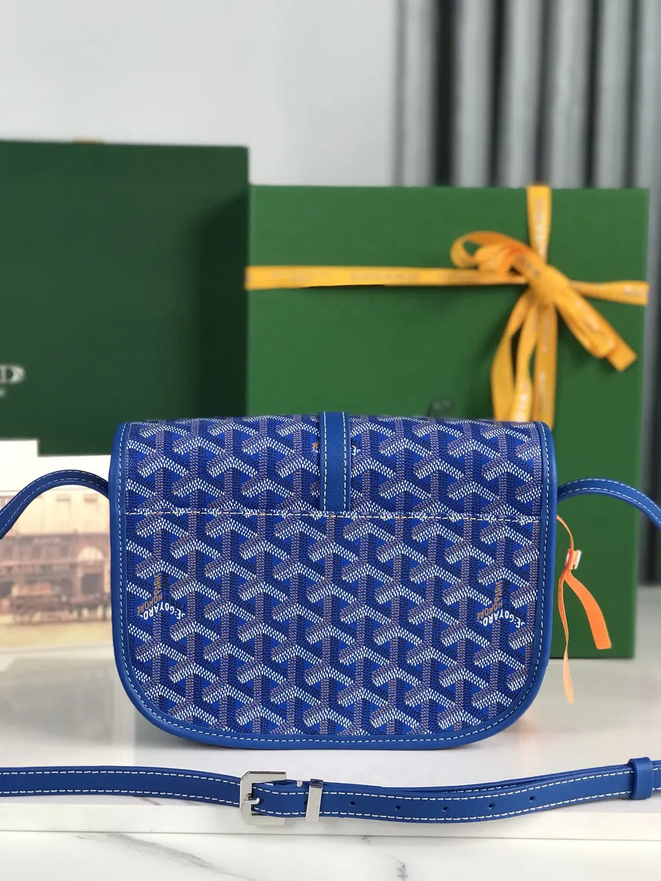 mini Goyard Sky Blue Saigon - Hình 3