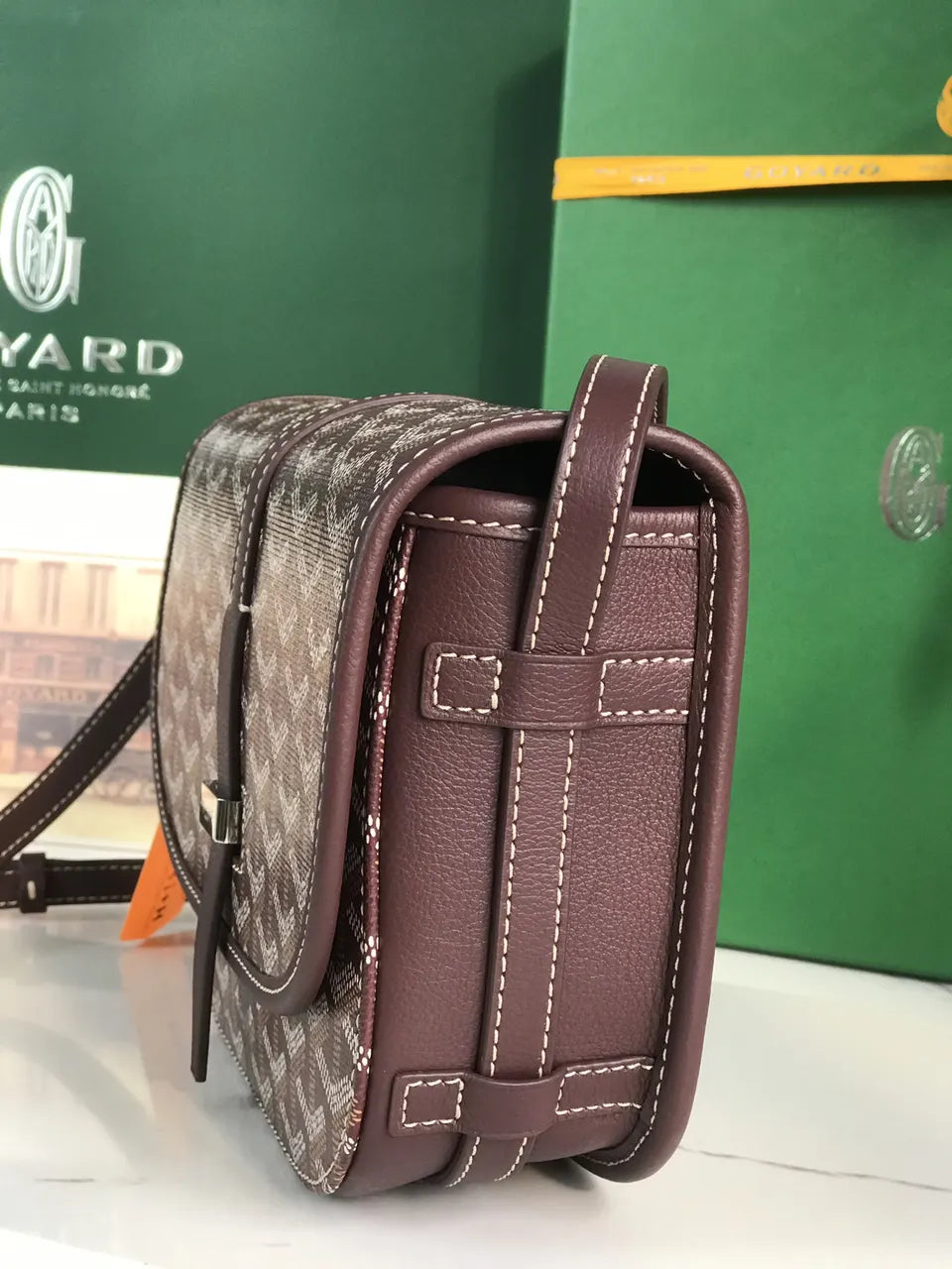 Goyard Plum Saigon Souple Bag - Hình 2