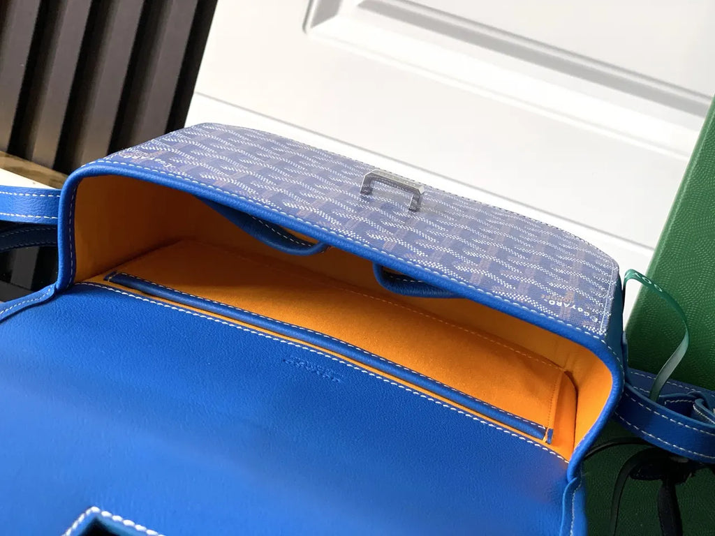 Goyard Sapphire Blue Camera Bag - Hình 7