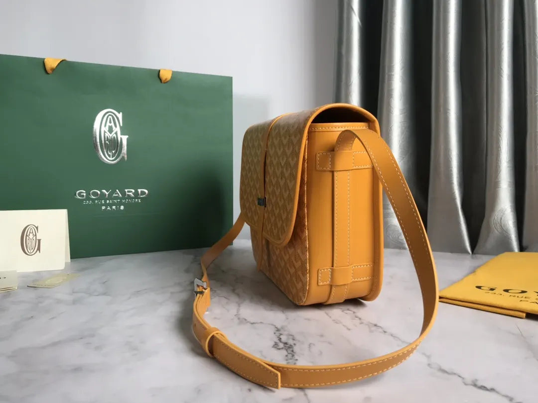 Goyard Mustard Yellow Sac Postal - Hình 4