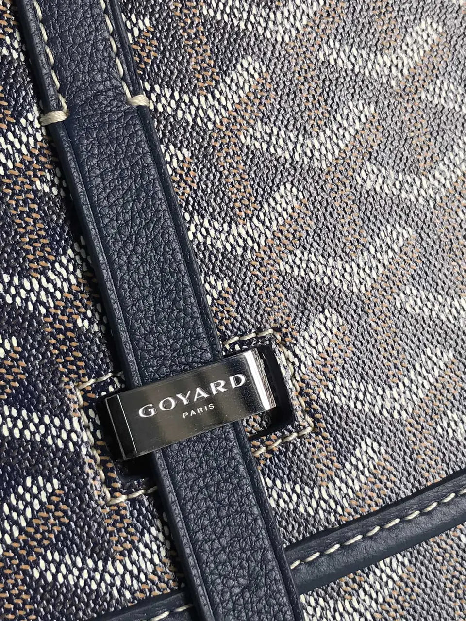 Goyard Marine Blue Saddle Bag - Hình 4