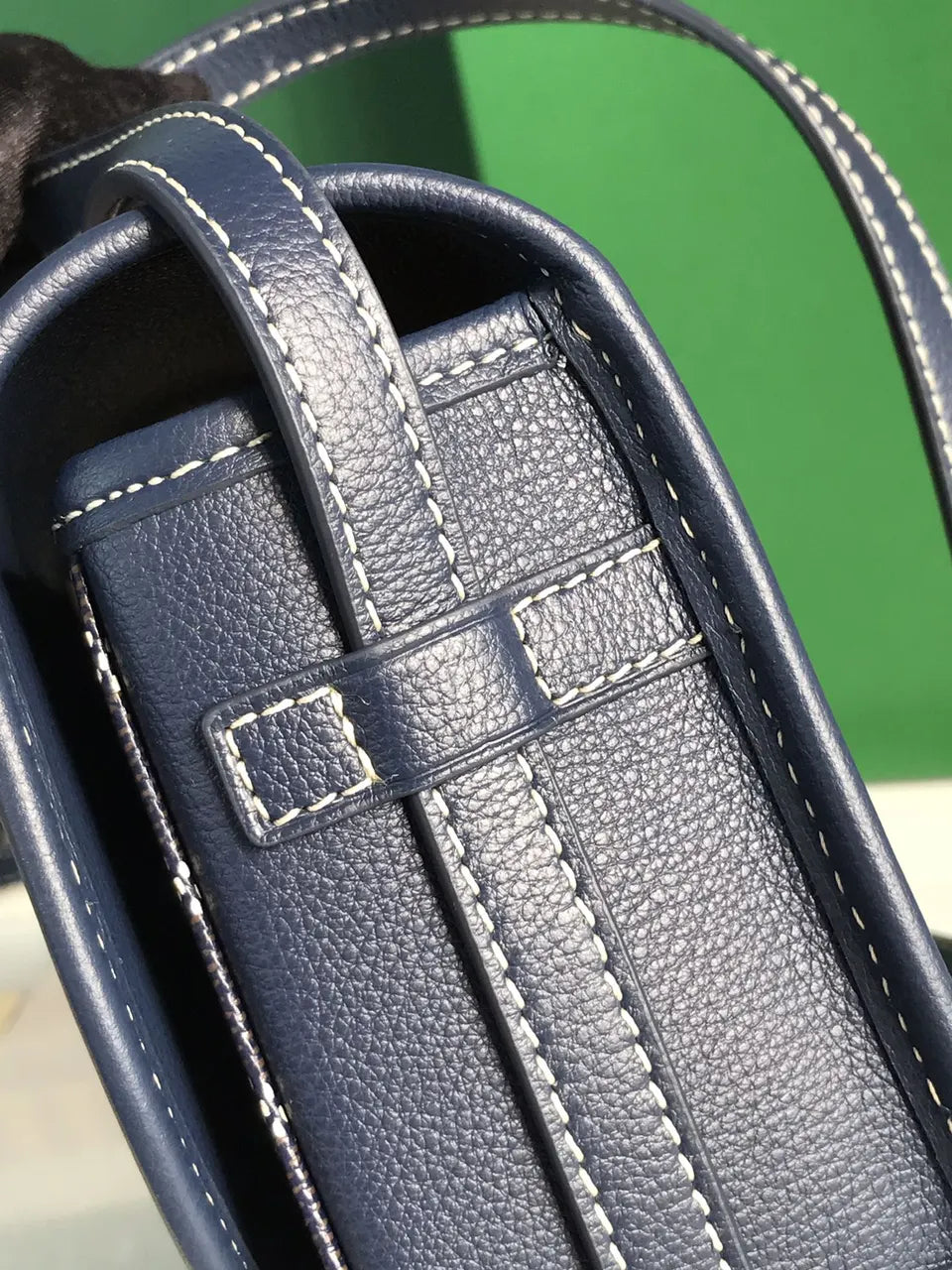 Goyard Marine Blue Saddle Bag - Hình 5