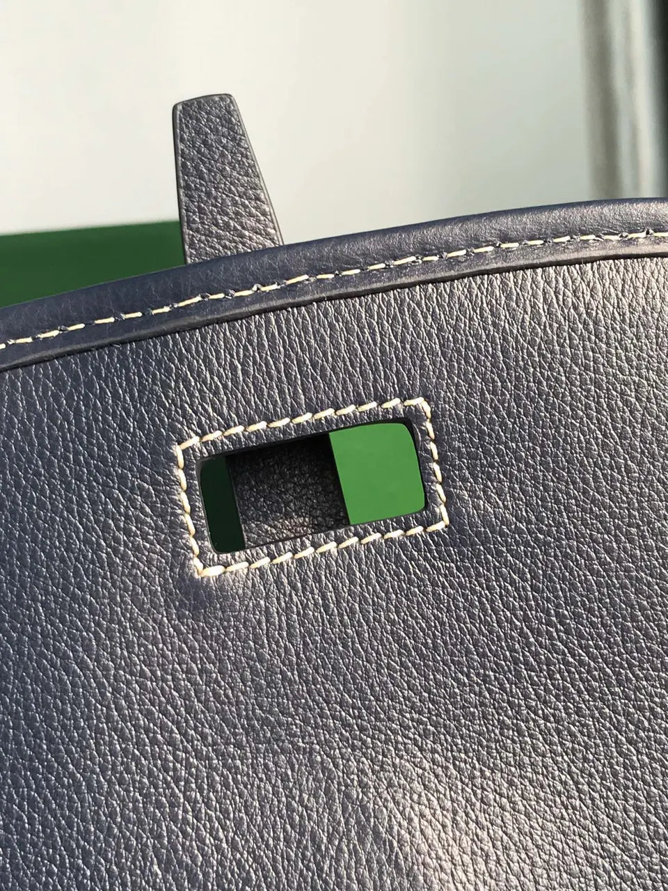 Goyard Marine Blue Saddle Bag - Hình 7