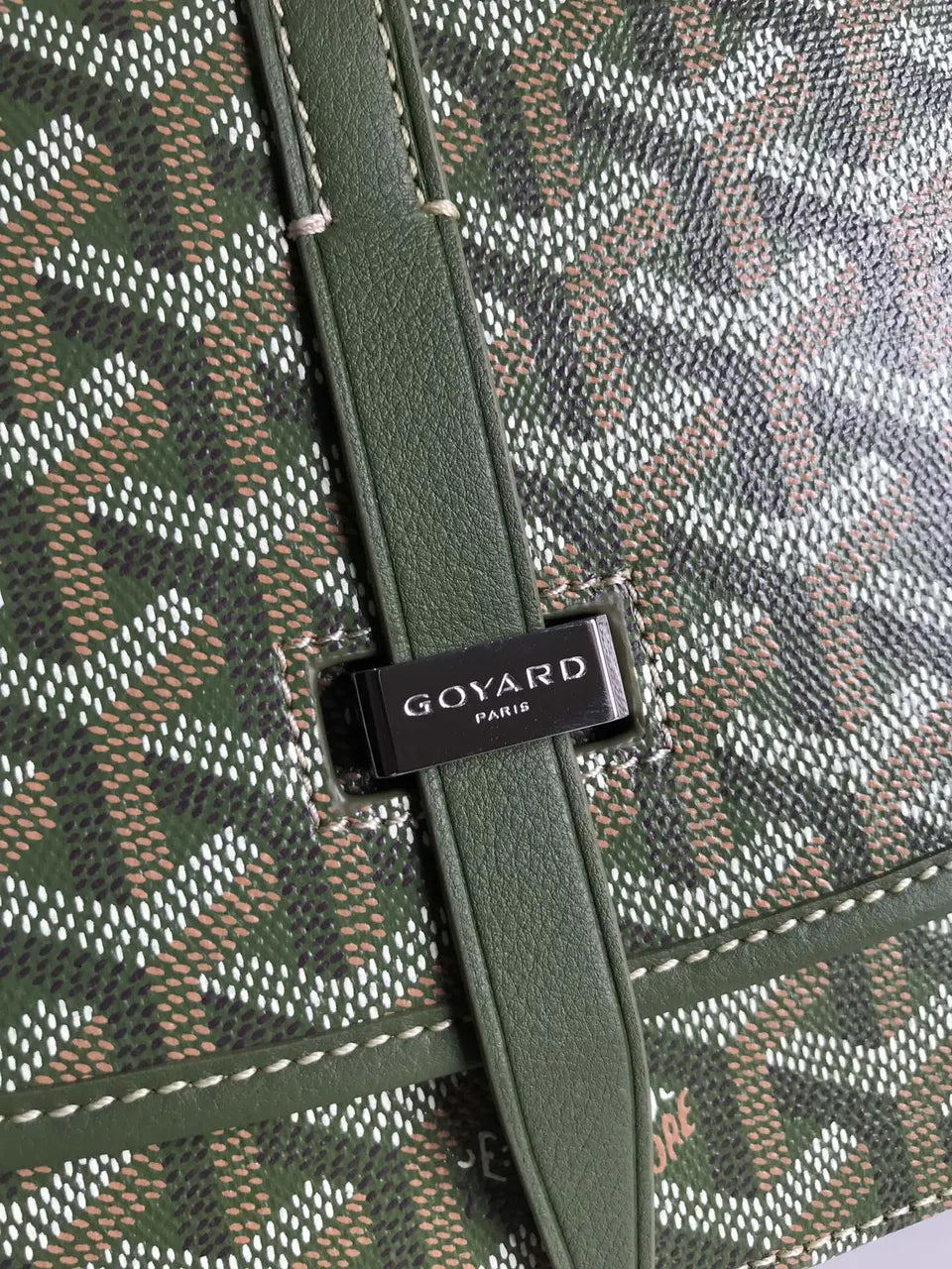 Goyard Olive Green Besace - Hình 5