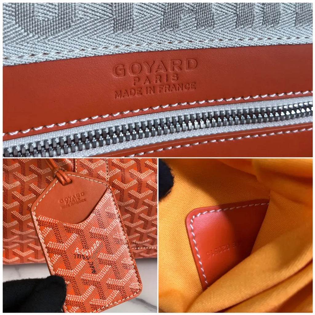 Goyard Orange Goyardine Duffle - Hình 9