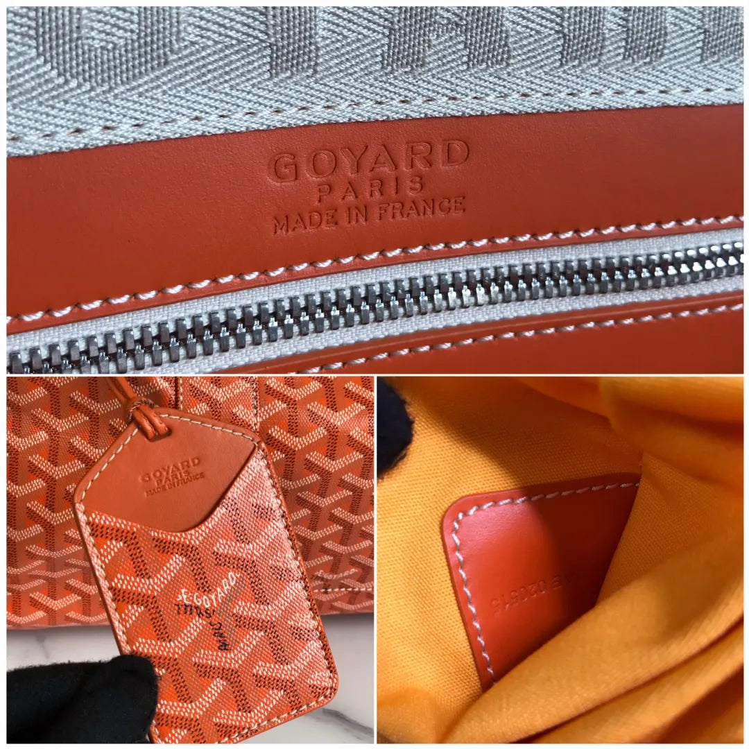 Goyard Orange Goyardine Duffle - Hình 9