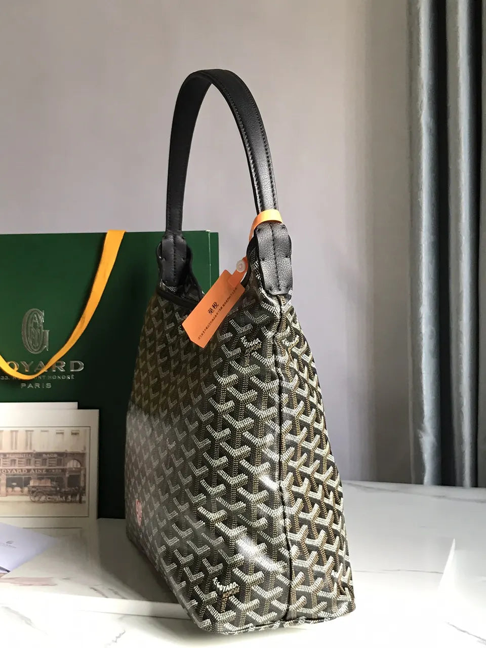 Goyard Olive Green Vendome Hobo