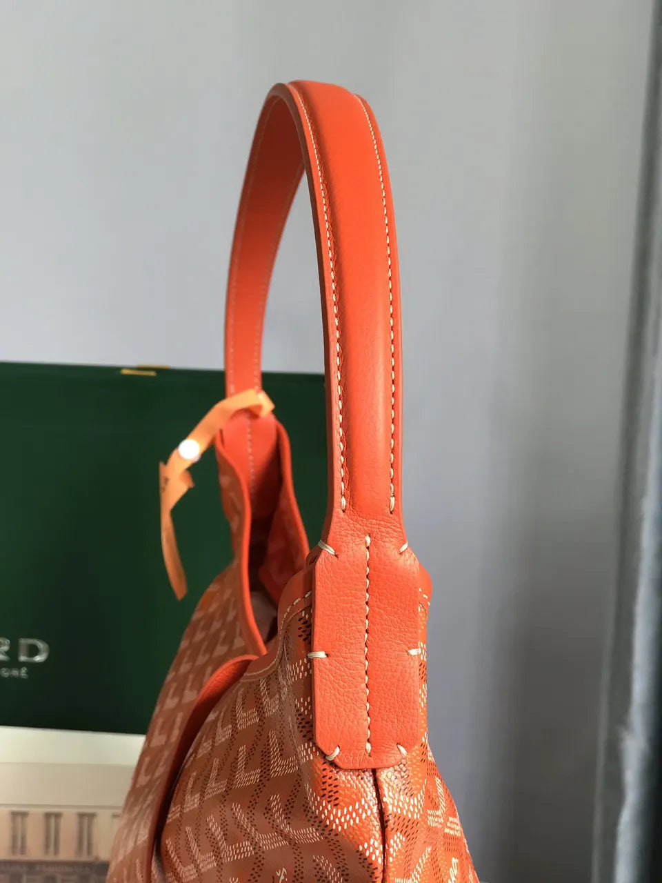 Goyard Orange Vendome Bag - Hình 4