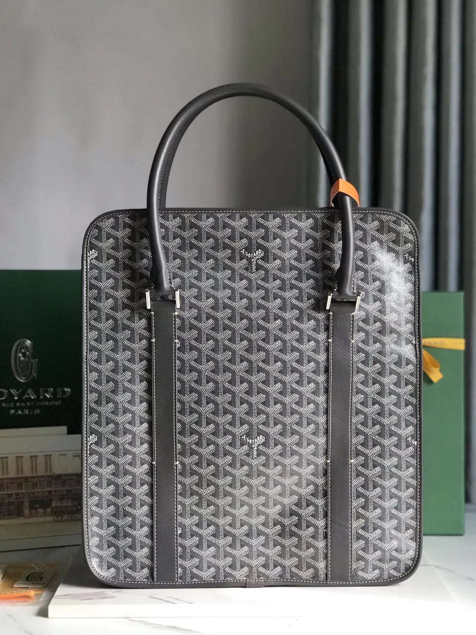 Goyard Graphite Structured Tote - Hình 3