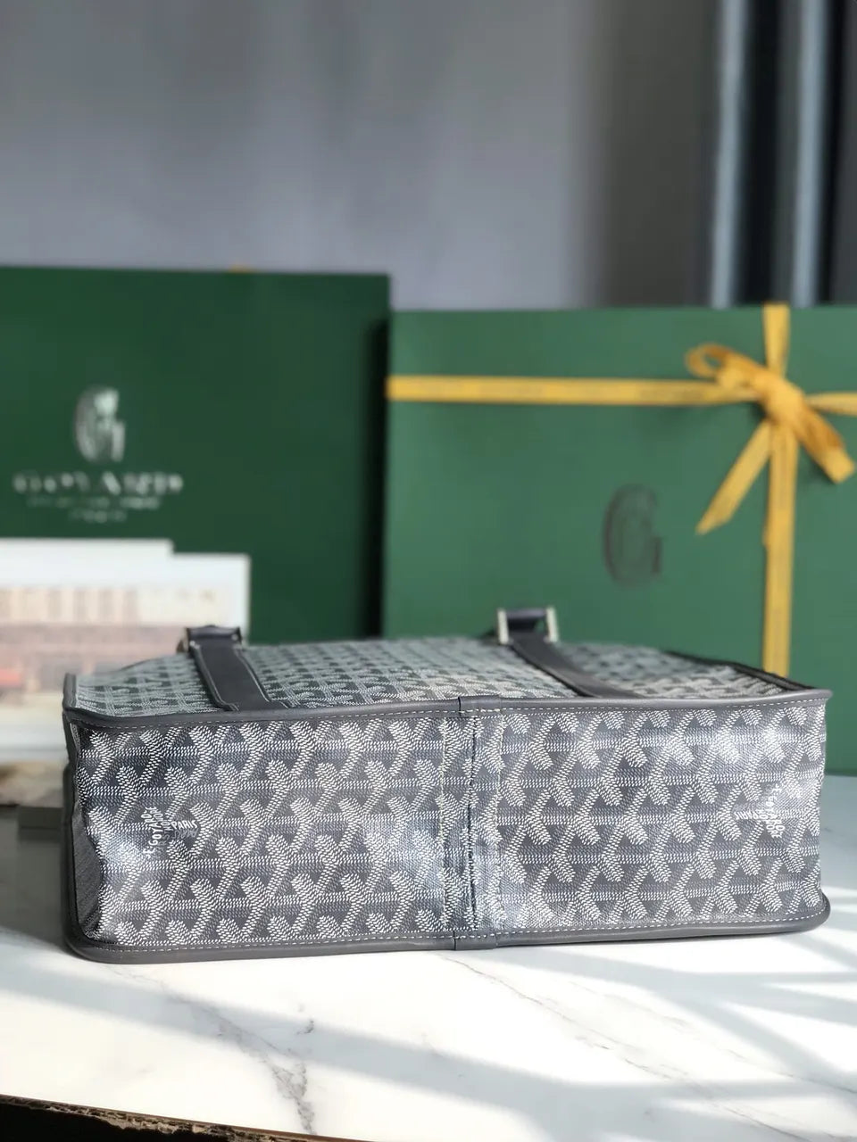 Goyard Graphite Structured Tote - Hình 4
