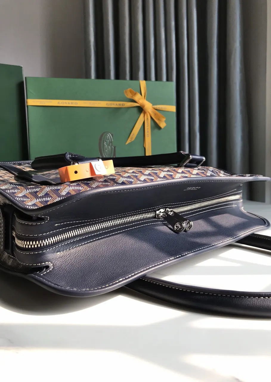 Goyard Blue Navy Cabas Tote - Hình 6