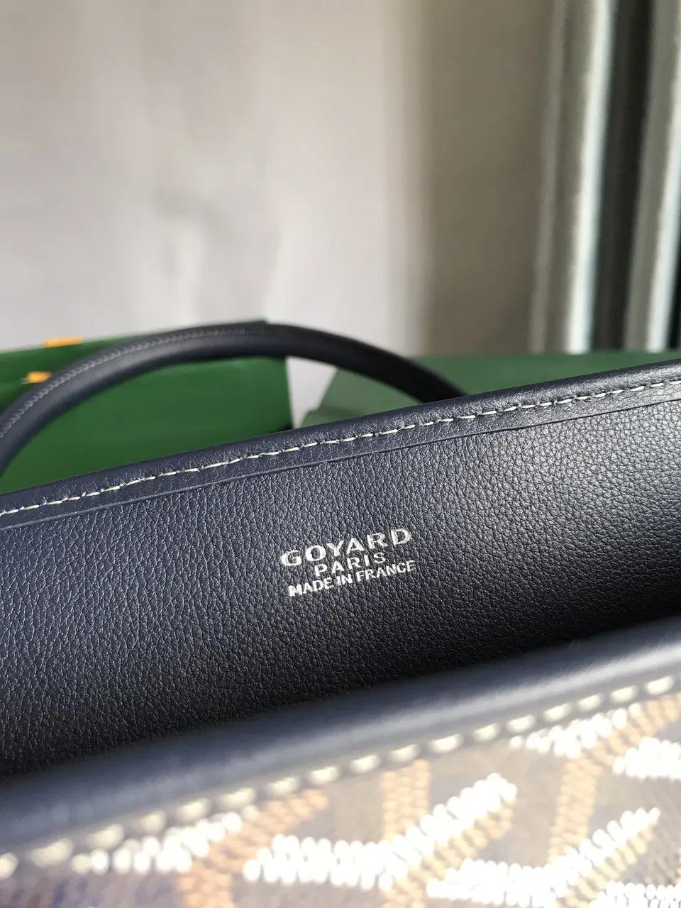 Goyard Blue Navy Cabas Tote - Hình 5