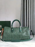 Goyard Green Canvas Duffle Bag