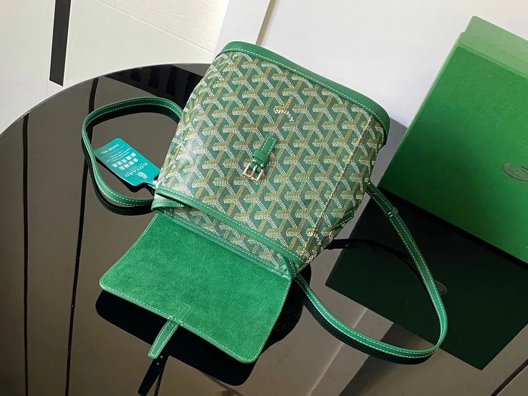 Goyard Green Anjou Backpack - Hình 7