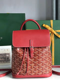 Goyard Red Leather Backpack