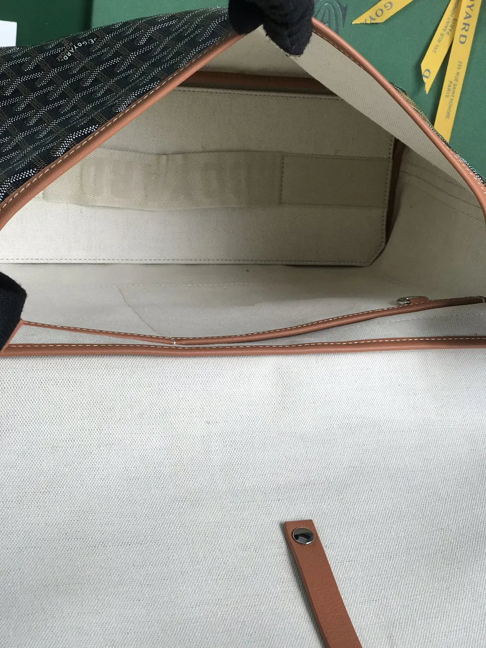 Goyard Brown Messenger Bag - Hình 9
