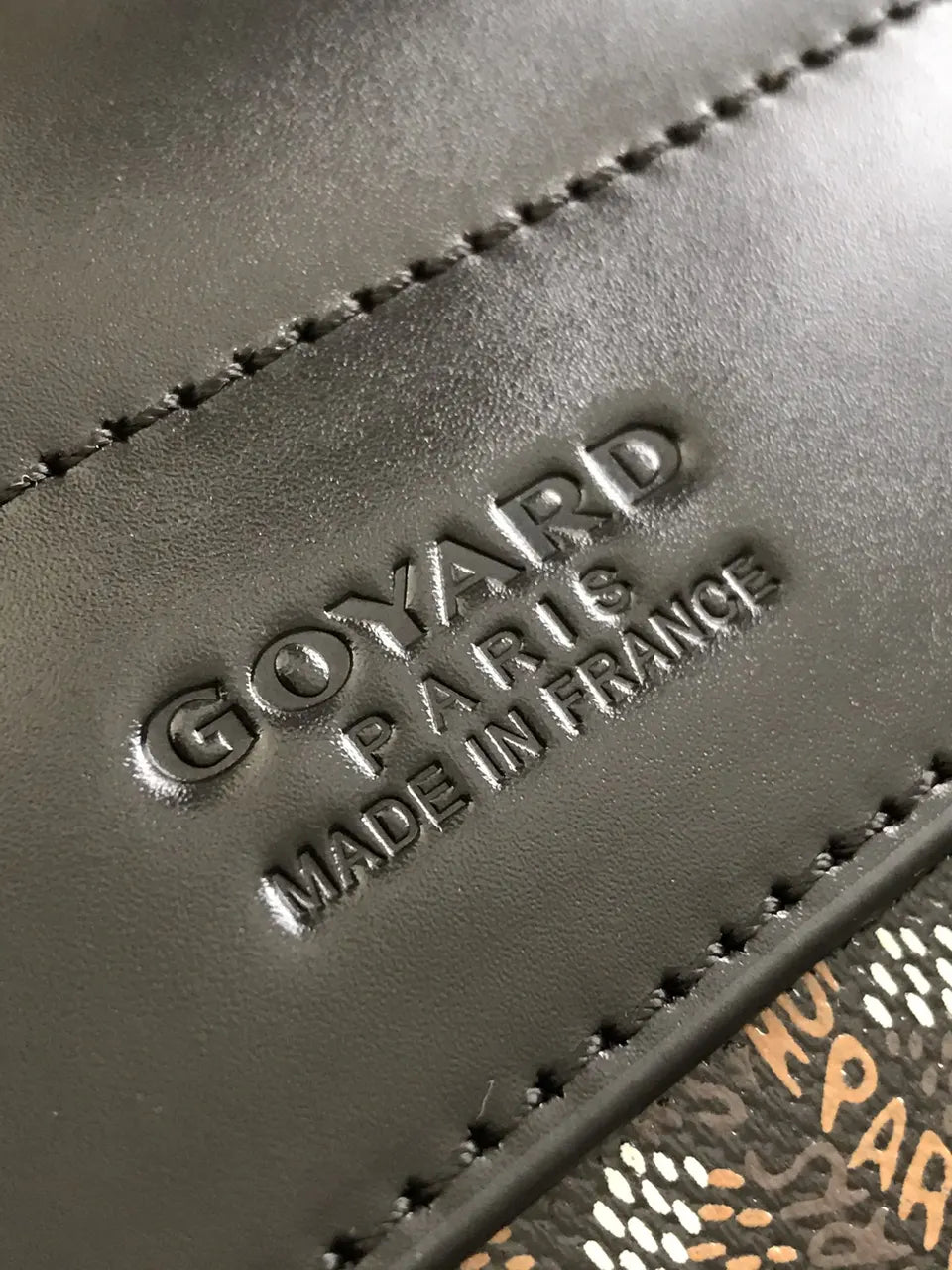 signature Goyard Black Leather Briefcase - Hình 8