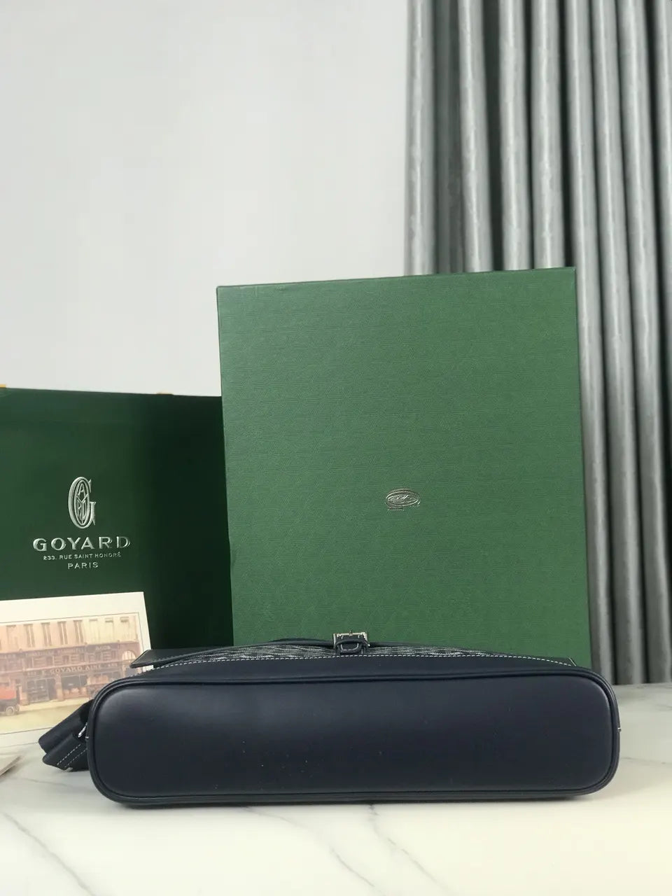 Goyard Navy Blue Cartable - Hình 3
