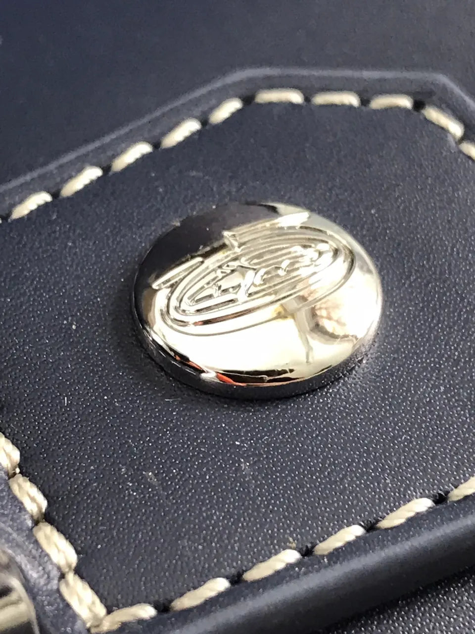 Goyard Navy Blue Cartable - Hình 9