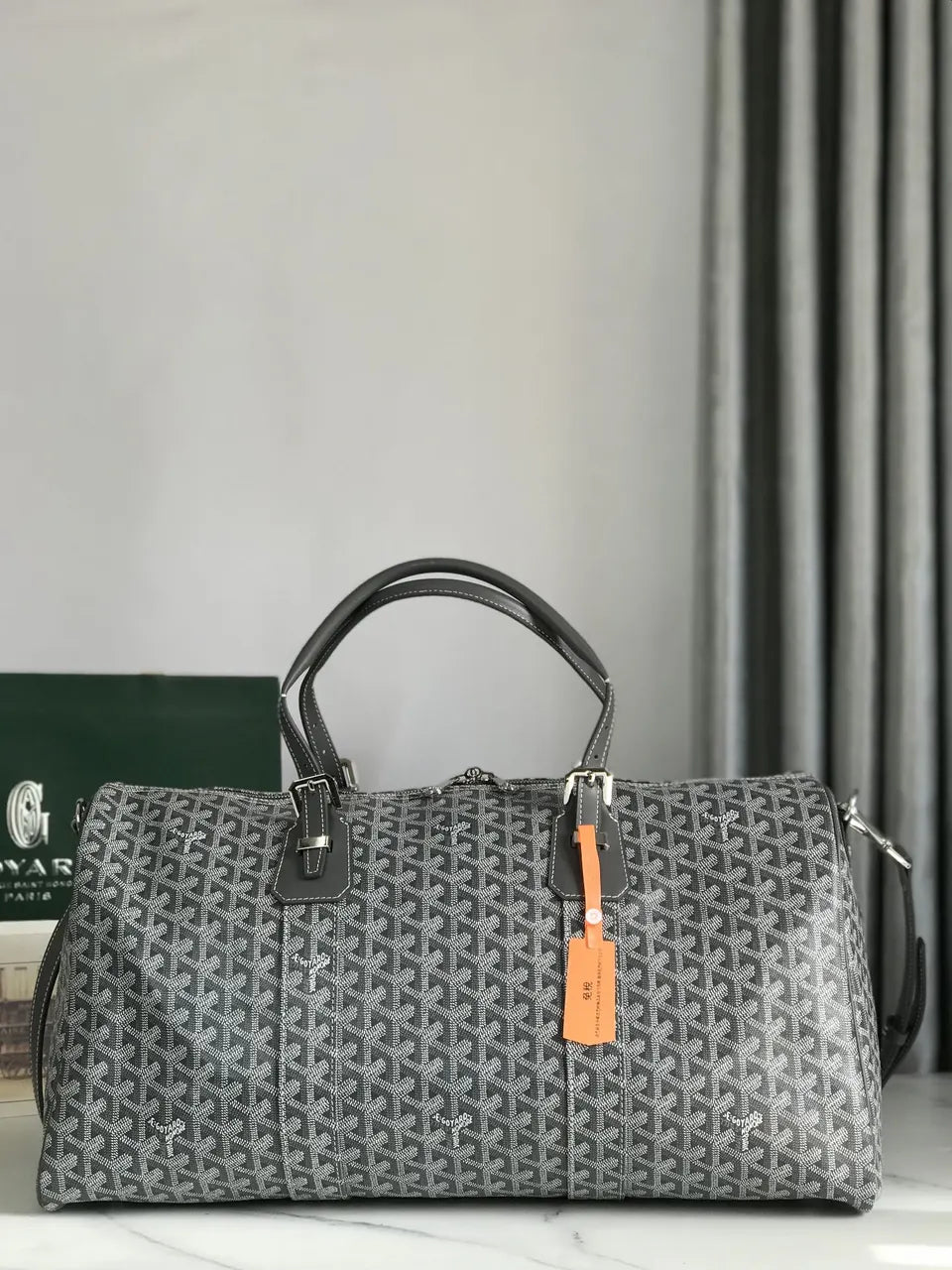 Goyard Black Monogram Travel Bag