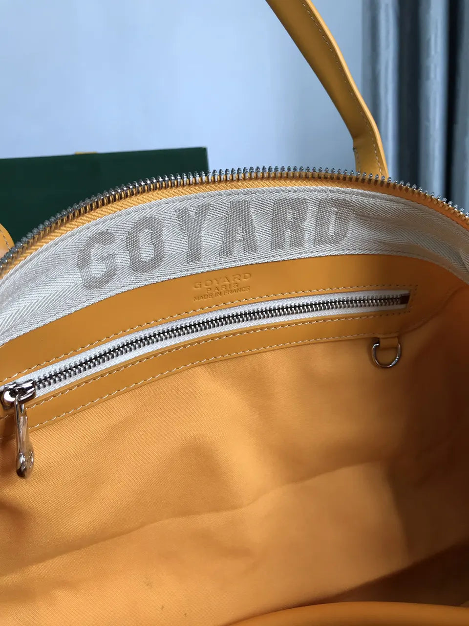 Goyard Yellow Travel Bag - Hình 8