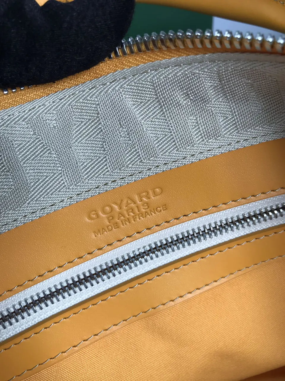 Goyard Yellow Travel Bag - Hình 9