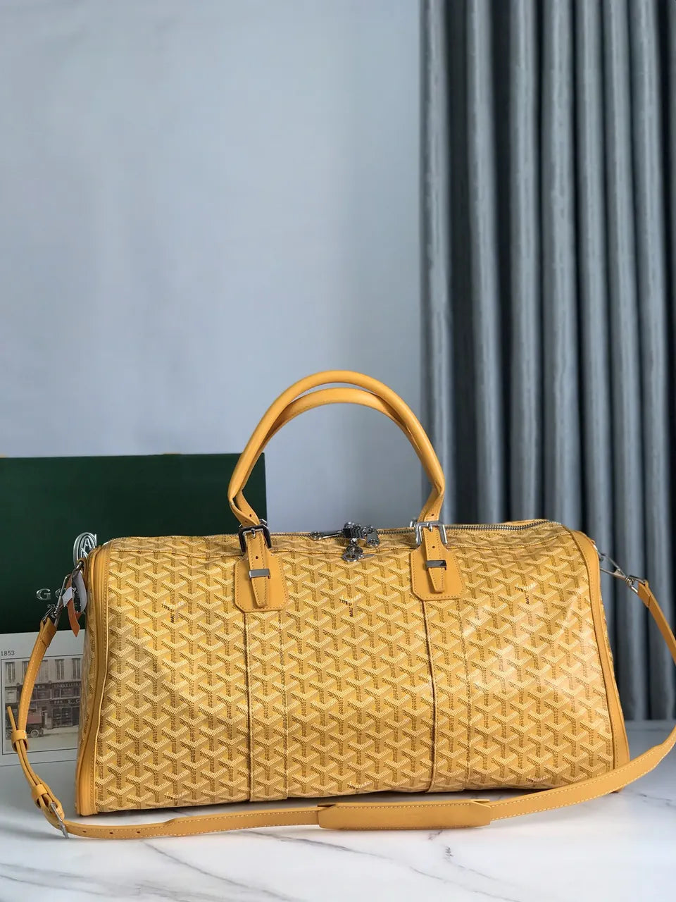 Goyard Yellow Travel Bag