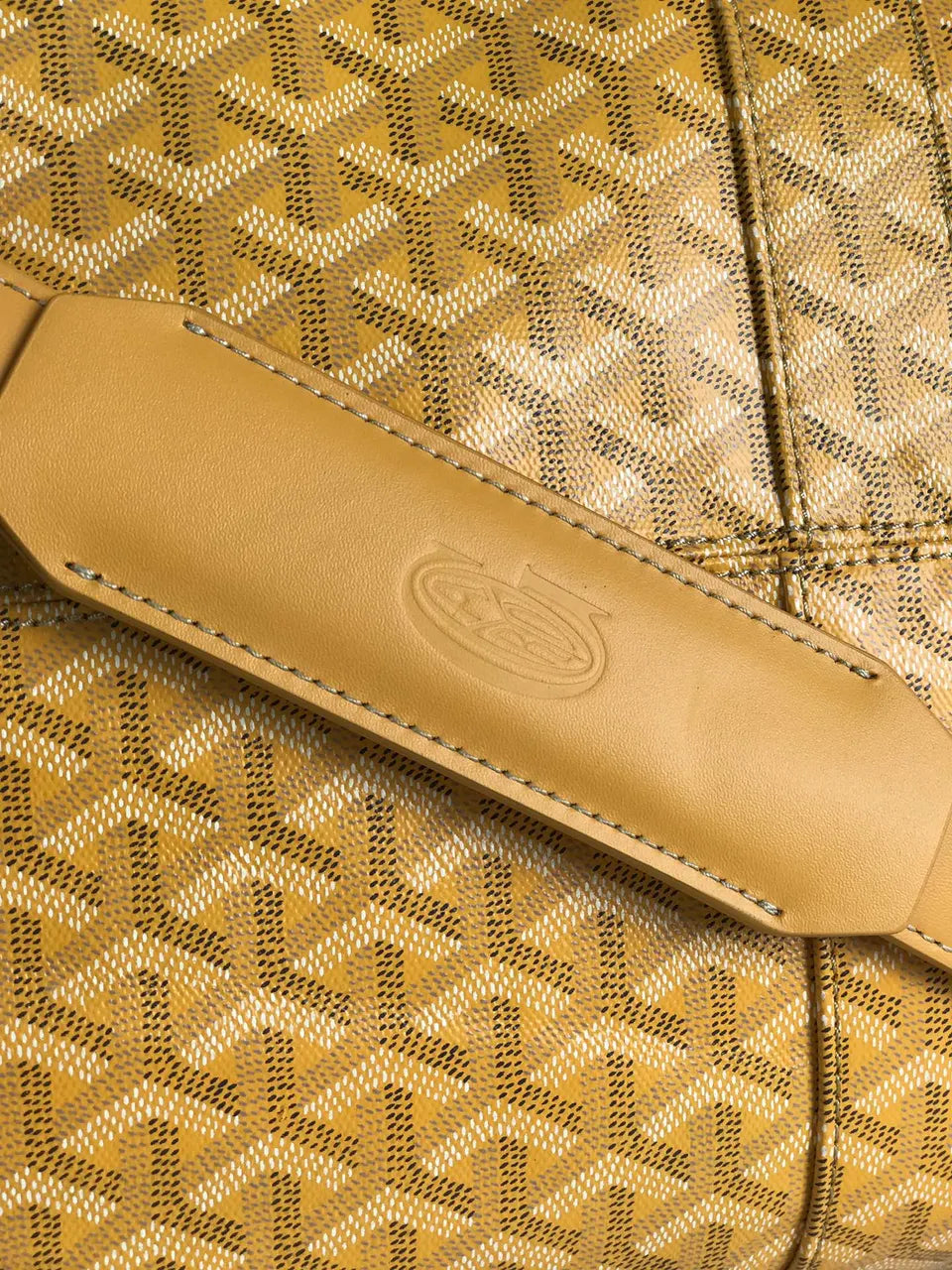 Goyard Yellow Travel Bag - Hình 4
