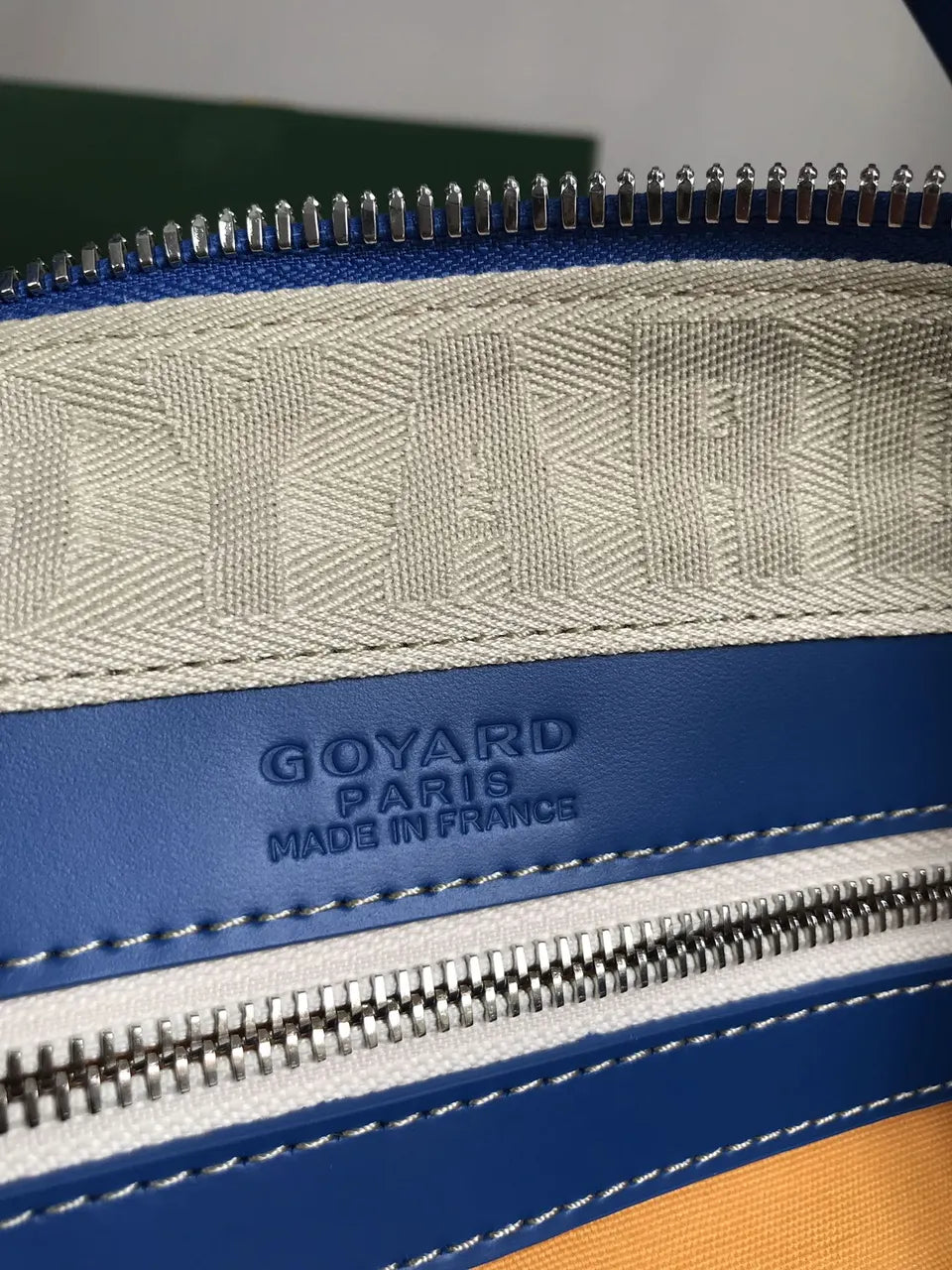 Goyard Blue Travel Bag - Hình 8