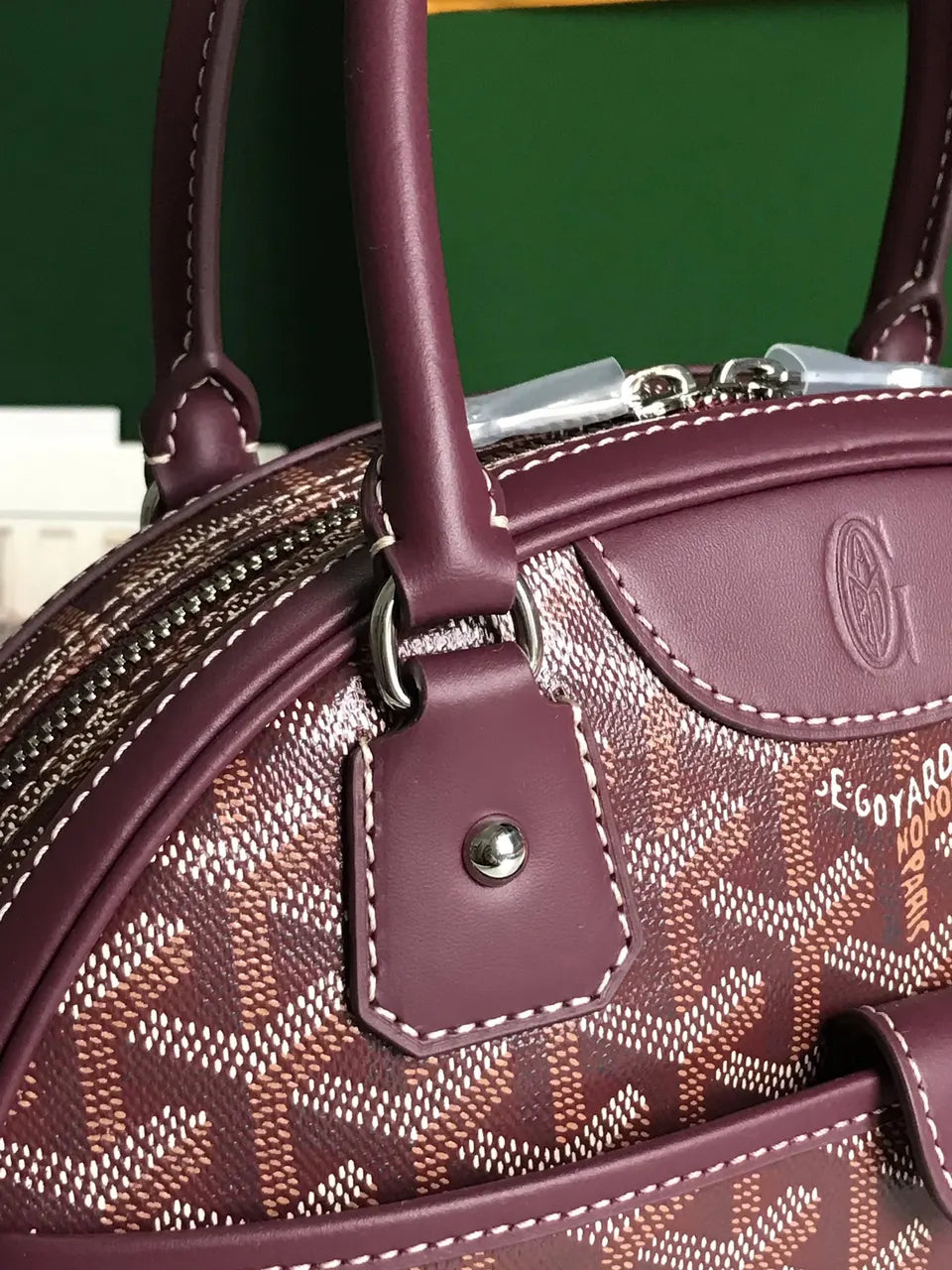 Goyard Plum Dome Bag - Hình 2