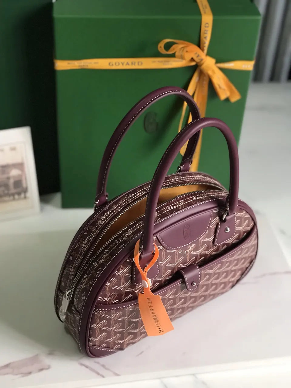 Goyard Plum Dome Bag - Hình 7